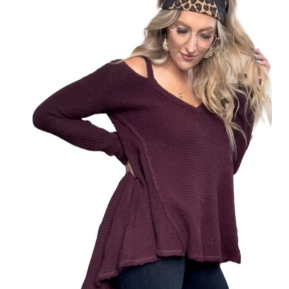 Free People Moonshine Burgundy